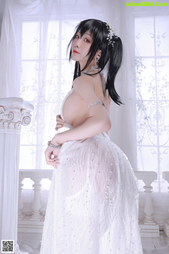 水淼aqua Cosplay 大凤婚纱